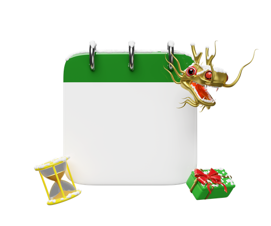 Christmas Calendar  3D Icon