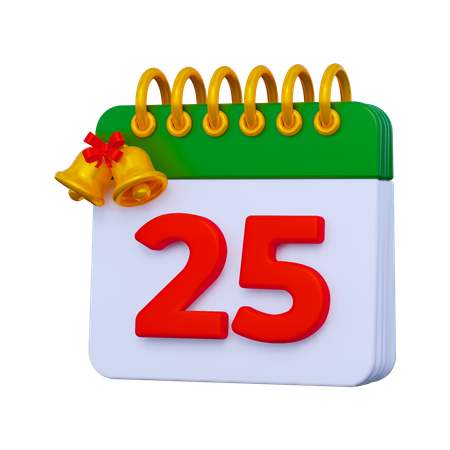 Christmas Calendar  3D Icon