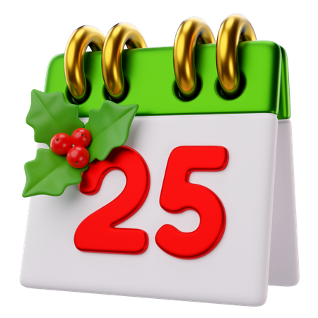 Christmas Calendar  3D Icon