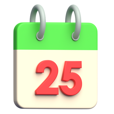 Christmas Calendar  3D Icon