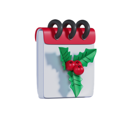 Christmas Calendar  3D Icon