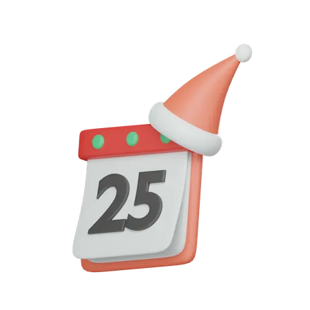 Christmas Calendar  3D Icon