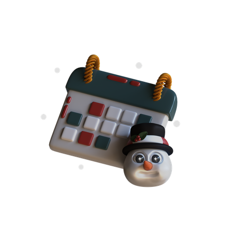 Christmas Calendar  3D Icon