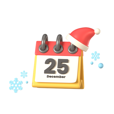 Christmas Calendar  3D Icon