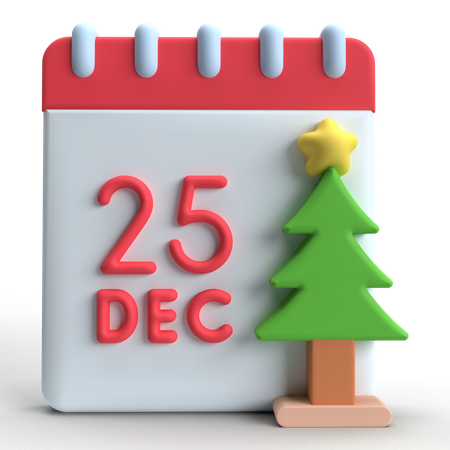 Christmas Calendar  3D Icon
