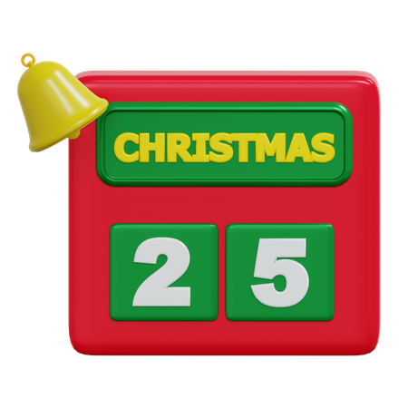 Christmas Calender  3D Icon