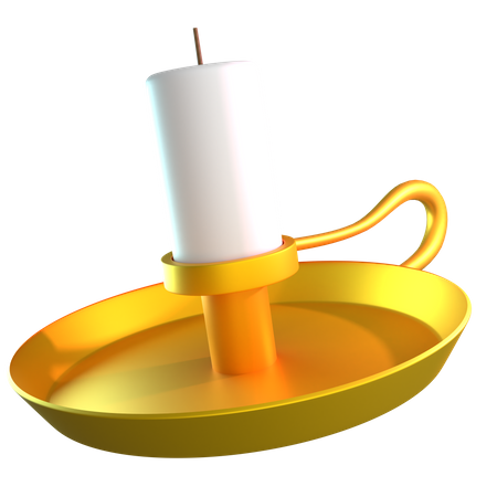 Christmas Candle  3D Icon