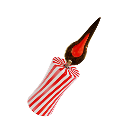 Christmas Candle 3D Icon