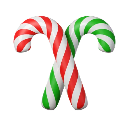 3 D Christmas Candy Cane Icon Minimal Decorative Festive Conical Shape Tree New Years Holiday Decor 3 D Design Element In Cartoon Style Icon Isolated On White Background 3 D Illustration 3D Icon
