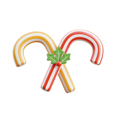 クリスマスキャンディ  3D Icon