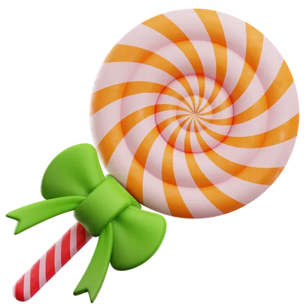 Christmas Decoration Candy Santa Clous Boy Girl Candy Cane Lollipop Candy Wreath Pine Tree Christmas Ball 3D Icon