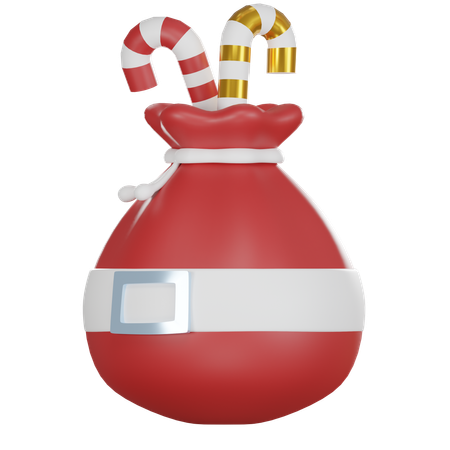 Christmas Candy Bag  3D Icon