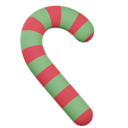 Christmas Candy Cane  3D Icon