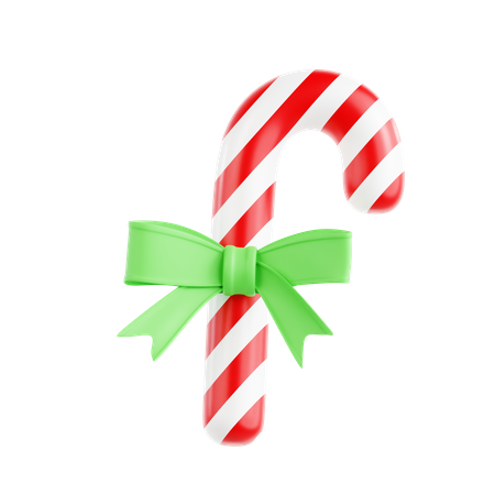 Christmas Candy Cane  3D Icon