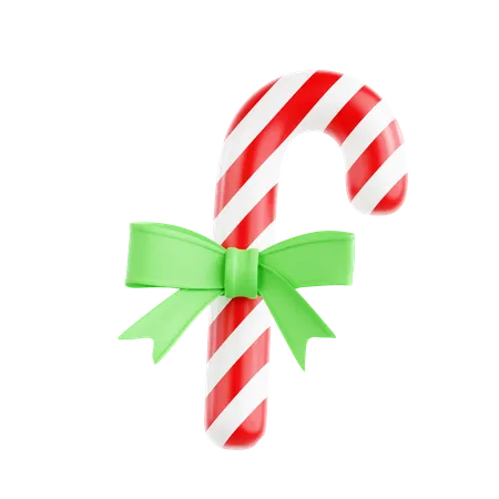 Christmas Candy Cane  3D Icon