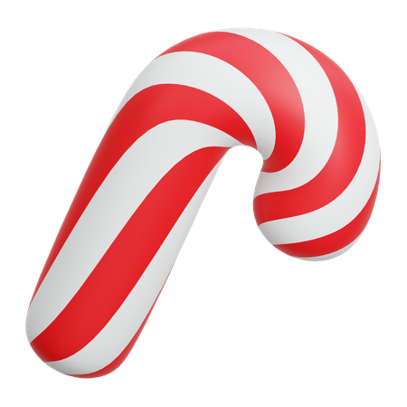 Christmas Candy Cane  3D Icon