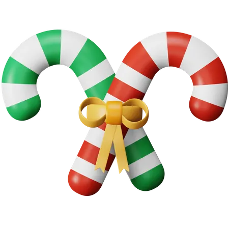 Christmas Candy Cane  3D Icon