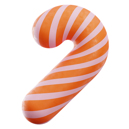 Christmas Candy Cane  3D Icon