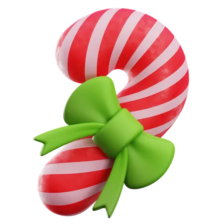 Christmas Candy Cane  3D Icon