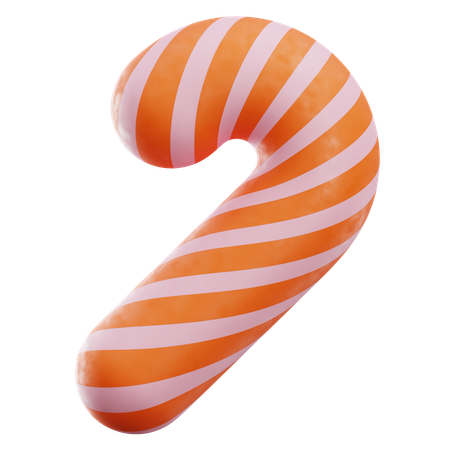 Christmas Candy Cane  3D Icon