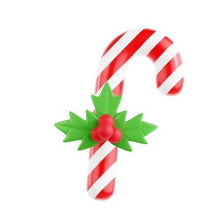 Christmas Candy Cane  3D Icon