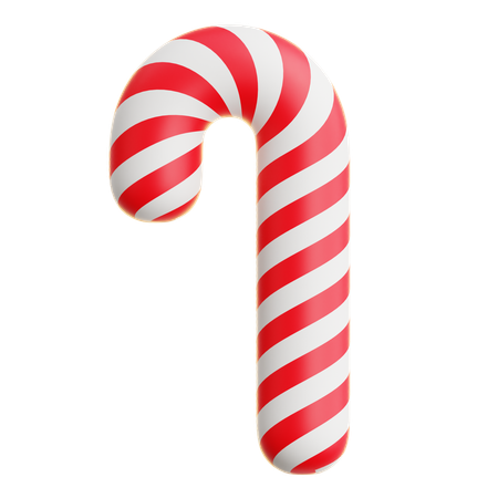 Christmas Candy Cane  3D Icon