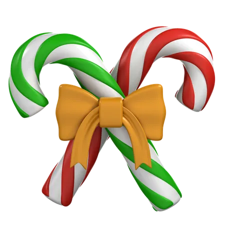 Christmas Candy Cane  3D Icon