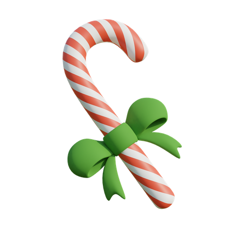 Christmas Candy Cane  3D Illustration