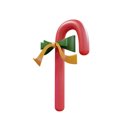 Christmas Candy Cane 3D Illustration