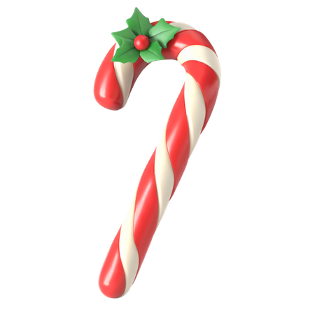 Christmas Candy Stick  3D Icon
