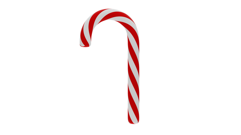 Christmas candy stick  3D Icon