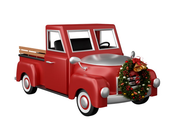 Christmas Car  3D Icon