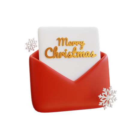 Christmas Card  3D Icon