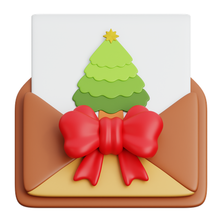 クリスマスカード  3D Icon