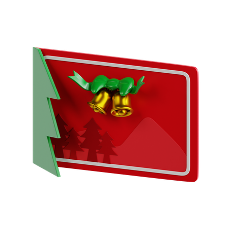 Christmas Card  3D Icon