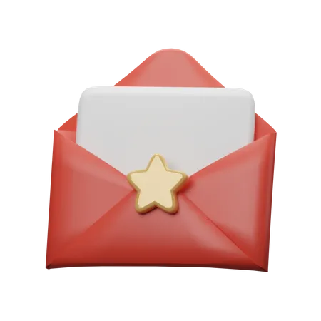 Christmas Card  3D Icon