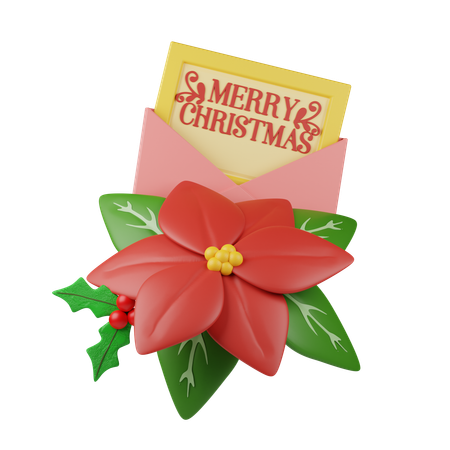 Christmas Card  3D Icon