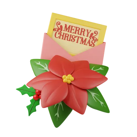 Christmas Card  3D Icon