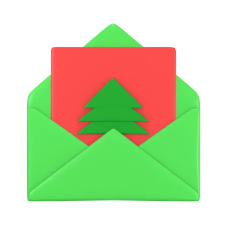 Christmas Card  3D Icon