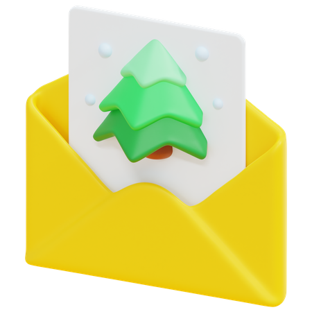 Christmas Card 3D Icon