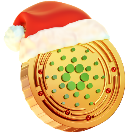 Christmas Cardano Coin  3D Icon