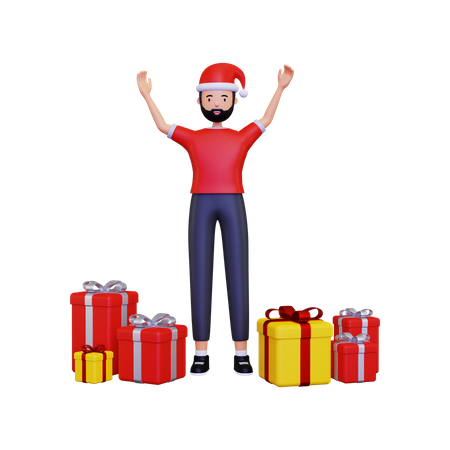 Christmas celebration  3D Illustration