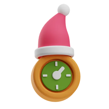 Christmas Clock  3D Icon