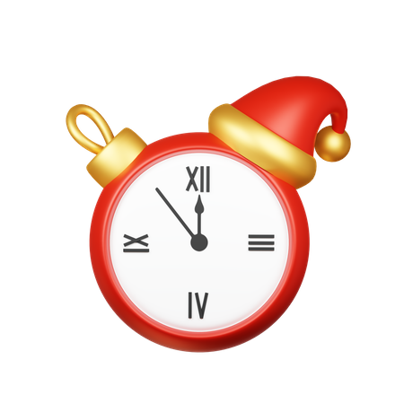 Christmas Clock  3D Icon