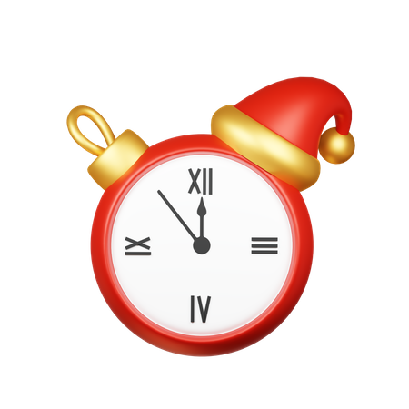 Christmas Clock 3D Icon