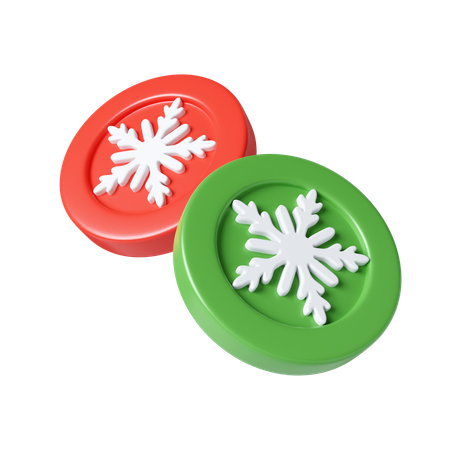 Christmas Coin  3D Icon