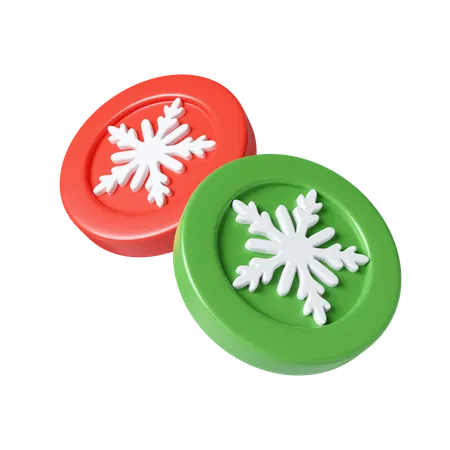 Christmas Coin  3D Icon