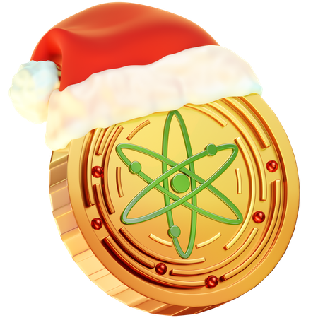 Christmas Cosmos Coin  3D Icon
