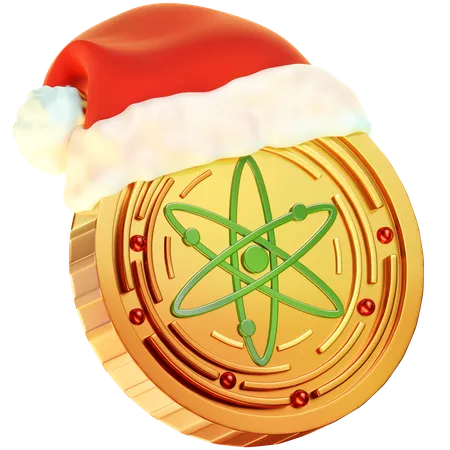 Christmas Cosmos Coin  3D Icon