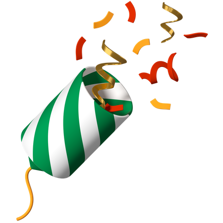 Christmas cracker  3D Icon